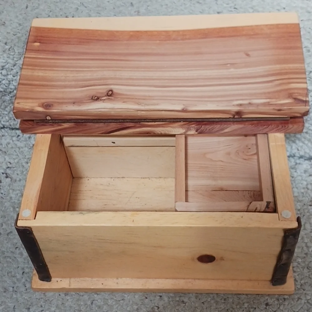 Vintage Handcrafted Small Jewelry Box/Chest